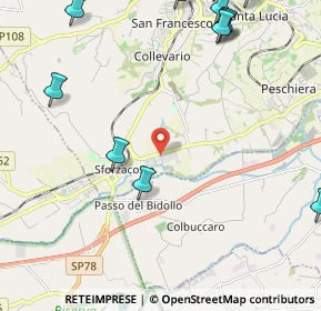 Mappa Via Yury Gagarin, 62100 Sforzacosta MC, Italia (3.757)