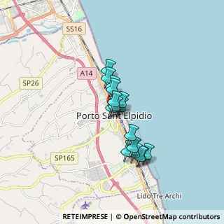 Mappa Via Monte Conero, 63821 Porto Sant'Elpidio FM, Italia (1.21563)