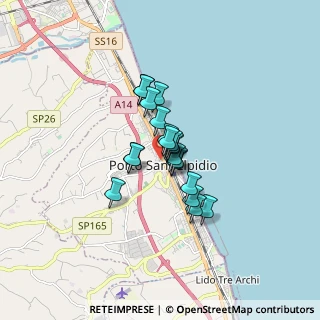 Mappa Via Monte Conero, 63821 Porto Sant'Elpidio FM, Italia (1.002)