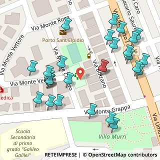 Mappa Via Monte Conero, 63821 Porto Sant'Elpidio FM, Italia (0.07857)