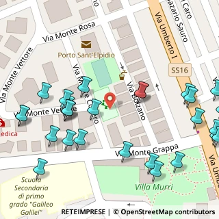 Mappa Via Monte Conero, 63821 Porto Sant'Elpidio FM, Italia (0.08571)