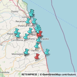 Mappa Via Monte Conero, 63821 Porto Sant'Elpidio FM, Italia (14.03053)