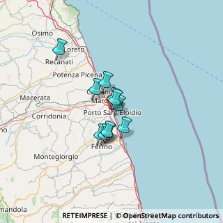 Mappa Via Monte Conero, 63821 Porto Sant'Elpidio FM, Italia (8.53273)