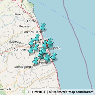 Mappa Via Giacomo Leopardi, 63821 Porto Sant'Elpidio FM, Italia (10.40176)