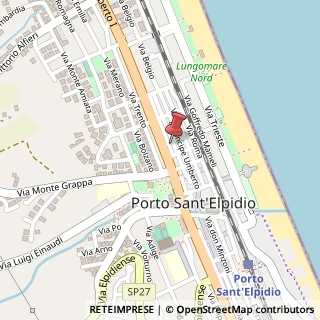 Mappa Via Giacomo Leopardi, 8, 63821 Porto Sant'Elpidio, Fermo (Marche)