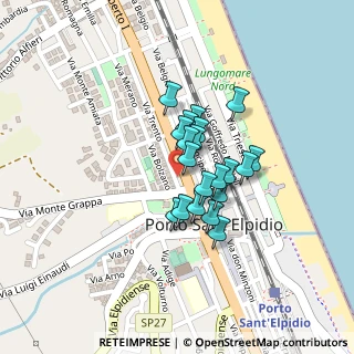 Mappa Via Giacomo Leopardi, 63821 Porto Sant'Elpidio FM, Italia (0.1455)