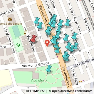Mappa Via Giacomo Leopardi, 63821 Porto Sant'Elpidio FM, Italia (0.05379)