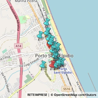 Mappa Via Giacomo Leopardi, 63821 Porto Sant'Elpidio FM, Italia (0.315)
