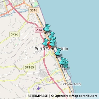 Mappa Via Po, 63821 Porto Sant'Elpidio FM, Italia (1.16455)