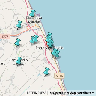 Mappa Via Po, 63821 Porto Sant'Elpidio FM, Italia (3.34154)