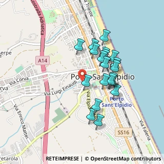 Mappa Via Po, 63821 Porto Sant'Elpidio FM, Italia (0.4065)