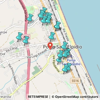 Mappa Via Po, 63821 Porto Sant'Elpidio FM, Italia (0.53)