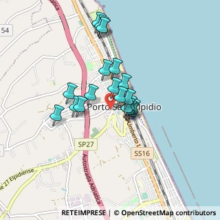 Mappa Via Po, 63821 Porto Sant'Elpidio FM, Italia (0.7085)