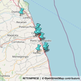 Mappa Via Po, 63821 Porto Sant'Elpidio FM, Italia (9.48182)