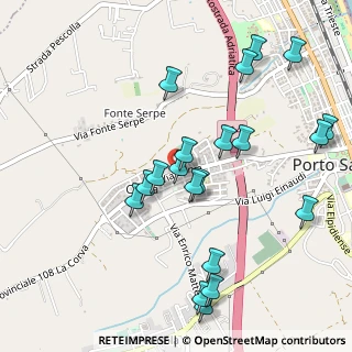 Mappa Via C. Collodi, 63821 Porto Sant'Elpidio FM, Italia (0.557)