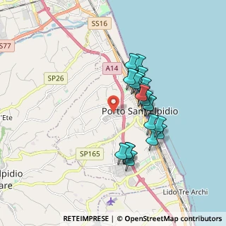 Mappa Via Corva, 63821 Porto Sant'Elpidio FM, Italia (1.5535)