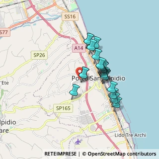 Mappa Via Corva, 63821 Porto Sant'Elpidio FM, Italia (1.417)