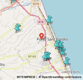 Mappa Via Corva, 63821 Porto Sant'Elpidio FM, Italia (2.42182)