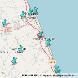 Mappa Via C. Collodi, 63821 Porto Sant'Elpidio FM, Italia (6.02)