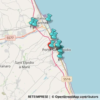 Mappa Via Corva, 63821 Porto Sant'Elpidio FM, Italia (2.37091)