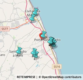 Mappa Via Corva, 63821 Porto Sant'Elpidio FM, Italia (3.01091)