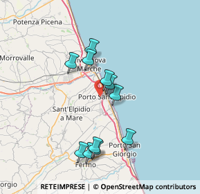 Mappa Via Corva, 63821 Porto Sant'Elpidio FM, Italia (6.71909)