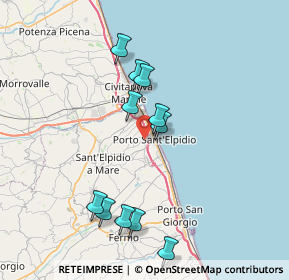 Mappa Via C. Collodi, 63821 Porto Sant'Elpidio FM, Italia (7.56727)