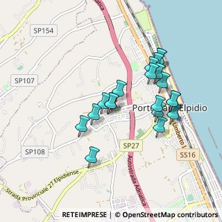 Mappa Via C. Collodi, 63821 Porto Sant'Elpidio FM, Italia (0.8575)