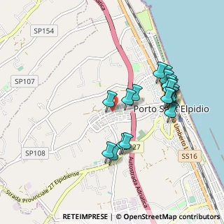 Mappa Via C. Collodi, 63821 Porto Sant'Elpidio FM, Italia (0.944)