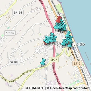 Mappa Via C. Collodi, 63821 Porto Sant'Elpidio FM, Italia (0.7945)