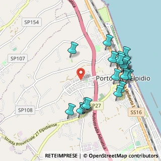 Mappa Via C. Collodi, 63821 Porto Sant'Elpidio FM, Italia (1.0665)