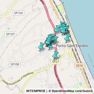 Mappa Via C. Collodi, 63821 Porto Sant'Elpidio FM, Italia (0.592)