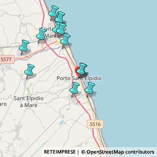 Mappa Via Umberto I°, 63821 Porto Sant'Elpidio FM, Italia (4.44385)