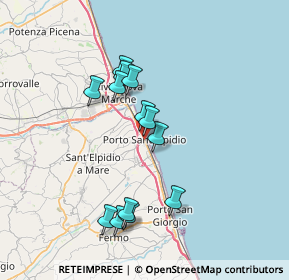 Mappa Via Umberto I°, 63821 Porto Sant'Elpidio FM, Italia (6.64923)