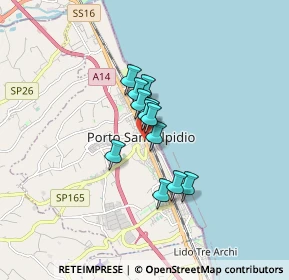 Mappa Via Umberto I°, 63821 Porto Sant'Elpidio FM, Italia (1.0075)