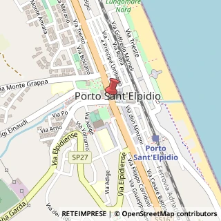 Mappa Piazza di Villa Carpegna, 58, 63821 Porto Sant'Elpidio, Fermo (Marche)