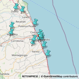 Mappa Via Umberto I°, 63821 Porto Sant'Elpidio FM, Italia (13.70846)
