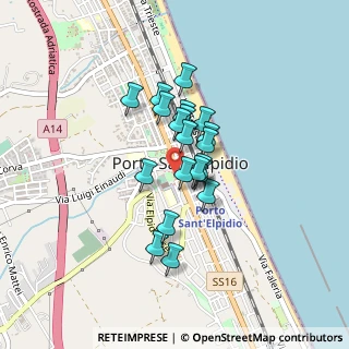Mappa Via Umberto I°, 63821 Porto Sant'Elpidio FM, Italia (0.3025)