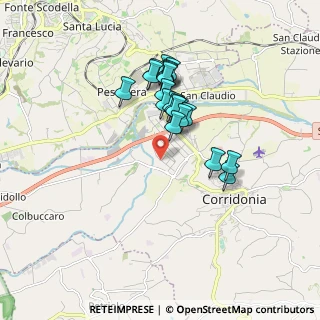 Mappa Via dei Mestieri, 62014 Corridonia MC, Italia (1.4755)