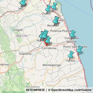 Mappa BCD, 62014 Corridonia MC, Italia (17.56143)