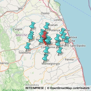 Mappa BCD, 62014 Corridonia MC, Italia (9.611)