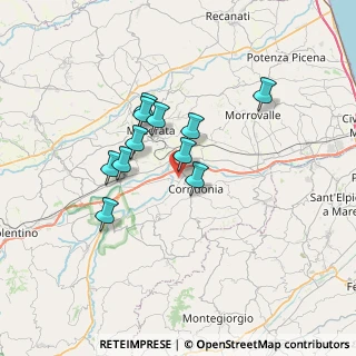 Mappa BCD, 62014 Corridonia MC, Italia (5.57727)