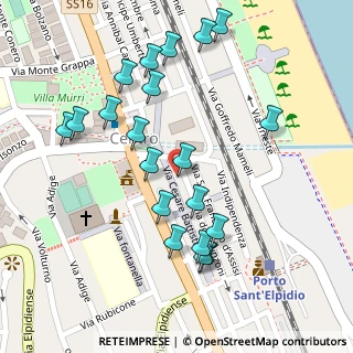 Mappa Via Umberto I, 63821 Porto Sant'Elpidio FM, Italia (0.134)