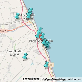 Mappa Via Umberto I, 63821 Porto Sant'Elpidio FM, Italia (3.675)