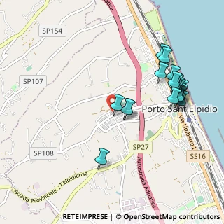 Mappa Via Maroncelli, 63821 Porto Sant'Elpidio FM, Italia (1.096)