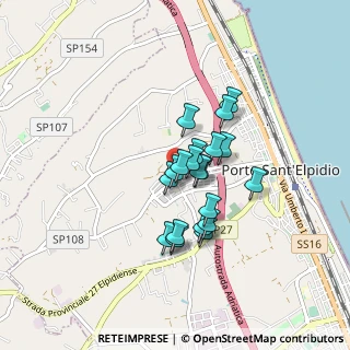 Mappa Via F. Crispi, 63821 Porto Sant'Elpidio FM, Italia (0.6245)