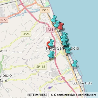 Mappa Via F. Crispi, 63821 Porto Sant'Elpidio FM, Italia (1.46389)