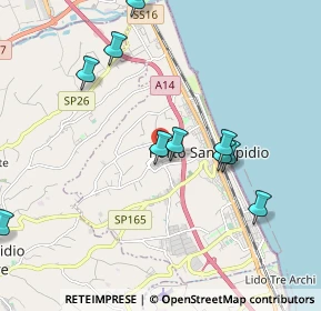 Mappa Via F. Crispi, 63821 Porto Sant'Elpidio FM, Italia (2.37545)