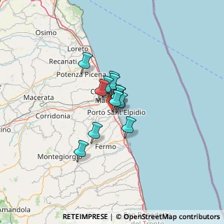 Mappa Via Maroncelli, 63821 Porto Sant'Elpidio FM, Italia (6.97333)