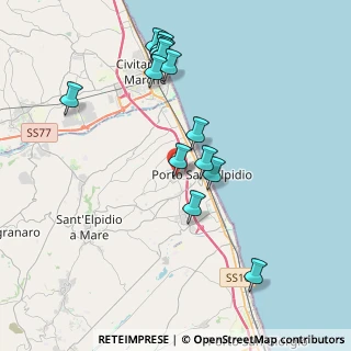 Mappa Via F. Crispi, 63821 Porto Sant'Elpidio FM, Italia (4.115)